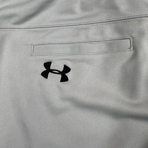 Under Armour HeatGear Baseball Pants Men XL Loose Relaxed Fit Gray Elastic Waist - Picture 5 of 16